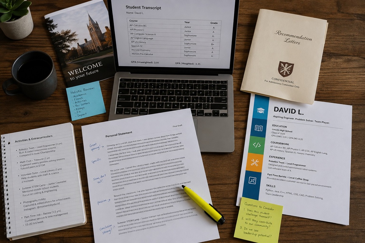 How admissions officers read applications